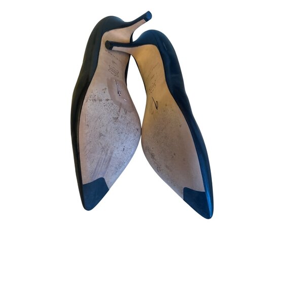 Cole Haan Womens Black Leather Pointed Toe Heels Size 9B Classic Carer Office - Picture 6 of 6